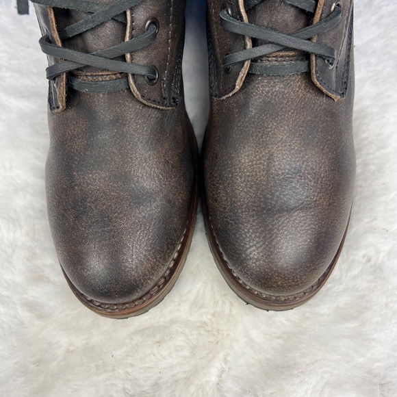 🚫SOLD! •|•FREEBIRD🦅BY STEVEN•| Cavalier 'Black (Brown)' Heeled Combat - Picture 3 of 17